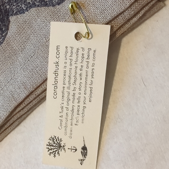 Coral and Tusk Embroidered Linen - Picture 5 of 5